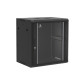 Coffret mural 12U monté, Porte en verre, 600x450x635 LxPxH (mm)