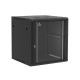 Coffret mural 12U monté, Porte en verre, 600x600x635 LxPxH (mm)