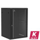 Coffret mural 18U en kit, Porte en verre, 600X600X901 LxPxH (mm)