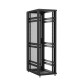 Baie en kit Ligne 1200 42U 600x1000mm, porte avant : Sans Porte, porte arrière : Simple Verre, sans panneaux latéraux