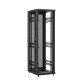 Baie en kit Ligne 1200 42U 600x800mm, porte avant : Sans Porte, porte arrière : Double Nid d'Abeille, sans panneaux latéraux