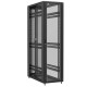 Baie en kit Ligne 1200 47U 600x1200mm, porte avant : Simple Verre, porte arrière : Double Nid d'Abeille, sans panneaux latéraux