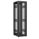 Baie en kit Ligne 1200 47U 600x800mm, porte avant : Simple Nid d'Abeille, porte arrière : Simple Nid d'Abeille, sans panneaux latéraux