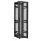 Baie en kit Ligne 1200 47U 600x800mm, porte avant : Simple Verre, porte arrière : Simple Nid d'Abeille, sans panneaux latéraux