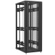 Baie en kit Ligne 1200 47U 800x1200mm, porte avant : Simple Verre, porte arrière : Sans Porte, sans panneaux latéraux