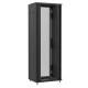 Baie en kit Ligne 1200 47U 800x600mm, porte avant : Sans Porte, porte arrière : Simple Verre, avec panneaux latéraux