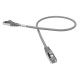 Cordon RJ45 cat6 surmoulé FUTP 100 Ohms LSOH, Couleur : gris, Longueur : 0,5 m