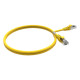 Cordon RJ45 cat 6 surmoulé FUTP 100 Ohms LSOH, 1m, jaune