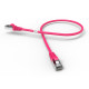 Cordon RJ45 cat 6a SFTP 100 Ohms LSOH rose 0,5m