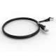 Cordon RJ45 cat 6a SFTP 100 Ohms LSOH surmoulé noir 1m