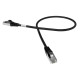 Cordon RJ45 cat7 SFTP 100 Ohms LSOH surmoulé noir 0,5m
