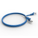 Cordon RJ45 cat7 SFTP 100 Ohms LSOH surmoulé bleu 1m