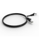 Cordon RJ45 cat7 SFTP 100 Ohms LSOH surmoulé noir 1m