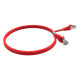 Cordon RJ45 cat7 SFTP 100 Ohms LSOH surmoulé rouge 1m