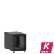 En kit - Mini baie de brassage 12U 600x1000x740mm (LxPxH) 500kg, Sans porte avant / Porte arrière panneau plein