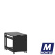 Mini baie de brassage 12U 600x1000x740mm (LxPxH) 500kg, Porte avant panneau plein / Sans porte arrière, Sans panneaux latéraux