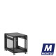 Mini baie de brassage 12U 600x1000x740mm (LxPxH) 500kg, Sans porte avant / Porte arrière en verre, Sans panneaux latéraux