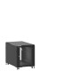 En kit - Mini baie de brassage 12U 600x1000x740mm (LxPxH) 500kg, Porte avant en verre / Sans porte arrière