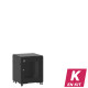 En kit - Mini baie de brassage 12U 600x600x740mm (LxPxH) 500kg, Porte avant nid d'abeille / Porte arrière panneau plein