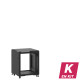En kit - Mini baie de brassage 12U 600x600x740mm (LxPxH) 500kg, Sans porte avant et arrière