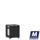 Mini baie de brassage 12U 600x600x740mm (LxPxH) 500kg, Porte avant panneau plein / Porte arrière en verre, Sans panneaux latéraux