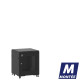 Mini baie de brassage 12U 600x600x740mm (LxPxH) 500kg, Porte avant nid d'abeille / Porte arrière panneau plein