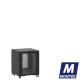 Mini baie de brassage 12U 600x600x740mm (LxPxH) 500kg, Porte avant en verre/Porte arrière nid d'abeille