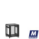 Mini baie de brassage 12U 600x600x740mm (LxPxH) 500kg, Porte avant en verre / Sans porte arrière, Sans panneaux latéraux