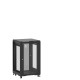 En kit - Baie de brassage 18U 600x600x1007mm (LxPxH) 500kg, Porte avant et arrière en verre, Sans panneaux latéraux