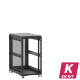 En kit - Baie de brassage 21U 600x1000x1141mm (LxPxH) 500kg, Sans porte avant / Porte arrière nid d'abeille, Sans panneaux latéraux