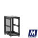 Baie de brassage 21U 600x1000x1141mm (LxPxH) 500kg, Sans porte avant / Porte arrière nid d'abeille, Sans panneaux latéraux