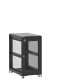 Baie de brassage 21U 600x1000x1141mm (LxPxH) 500kg, Porte avant nid d'abeille / Porte arrière en verre, Sans panneaux latéraux