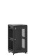 Baie de brassage 21U 600x600x1141mm (LxPxH) 500kg, Porte avant nid d'abeille / Porte arrière panneau plein, Sans panneaux latéraux