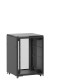 Baie 21U 800x800mm, porte avant : Sans Porte, porte arrière : Simple Verre, avec panneaux latéraux