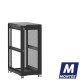 Baie de brassage 27U 600x1000x1407mm (LxPxH) 500kg, Porte avant nid d'abeille / Sans porte arrière, Sans panneaux latéraux