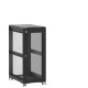 Baie de brassage 27U 600x1000x1407mm (LxPxH) 500kg, Porte avant nid d'abeille / Porte arrière en verre, Sans panneaux latéraux