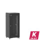En kit - Baie de brassage 27U 600x600x1407mm (LxPxH) 500kg, Porte avant nid d'abeille / Porte arrière panneau plein
