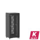 En Kit - Baie de brassage 27U 600x600x1407mm (LxPxH) 500kg, Porte avant/arrière nid d'abeille