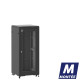 Baie de brassage 27U 600x600x1407mm (LxPxH) 500kg, Porte avant nid d'abeille / Porte arrière panneau plein
