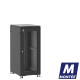 Baie de brassage 27U 600x800x1407mm (LxPxH) 500kg, Porte avant nid d'abeille / Porte arrière panneau plein