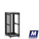 Baie de brassage 27U 600x800x1407mm (LxPxH) 500kg, Sans porte avant / Porte arrière nid d'abeille, Sans panneaux latéraux