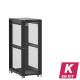 En kit - Baie de brassage 31U 600x1000x1585mm (LxPxH) 500kg, Porte avant et arrière en verre, Sans panneaux latéraux