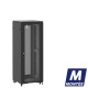 Baie de brassage 31U 600x600x1585mm (LxPxH) 500kg, Porte avant en verre/Porte arrière nid d'abeille