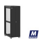 Baie de brassage 36U 600x1000x1807mm (LxPxH) 500kg, Porte avant double pleine / Porte arrière en verre, Sans panneaux latéraux