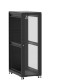 Baie de brassage 36U 600x1000x1807mm (LxPxH) 500kg, Porte avant en verre / Porte arrière panneau plein, Sans panneaux latéraux