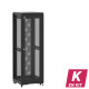En kit - Baie de brassage 36U 600x600x1807mm (LxPxH) 500kg, Porte avant et arrière nid d'abeille, Sans panneaux latéraux
