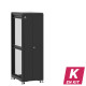En kit - Baie de brassage 36U 600x800x1807mm (LxPxH) 500kg, Porte avant double pleine / Porte arrière en verre, Sans panneaux latéraux