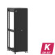 En kit - Baie de brassage 36U 600x800x1807mm (LxPxH) 500kg, Porte avant double pleine / Sans porte arrière, Sans panneaux latéraux