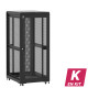 En kit - Baie de brassage 36U 800x1000x1807mm (LxPxH) 500kg, Porte avant et arrière nid d'abeille, Sans panneaux latéraux