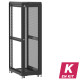 En kit - Baie de brassage 42U 600x1000x2074mm (LxPxH) 500kg, Porte avant nid d'abeille / Sans porte arrière, Sans panneaux latéraux